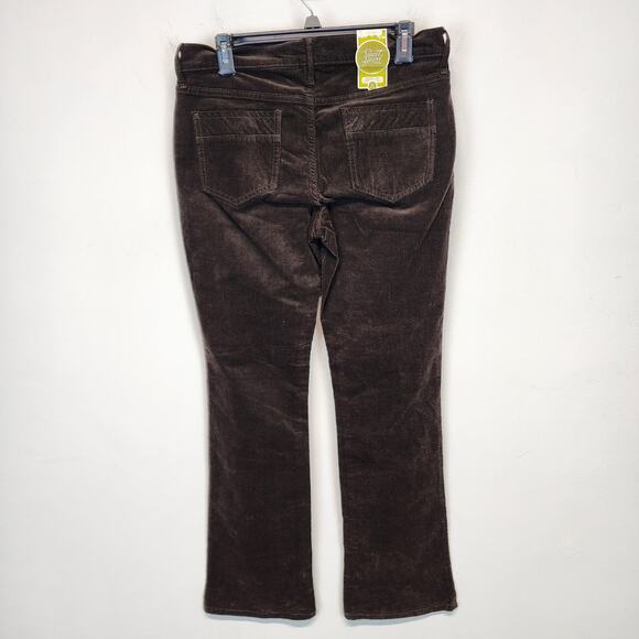 Old Navy Bootcut Corduroy Pants Size 6 Brown Stretch Pockets City 2000s Y2K - Picture 2 of 13